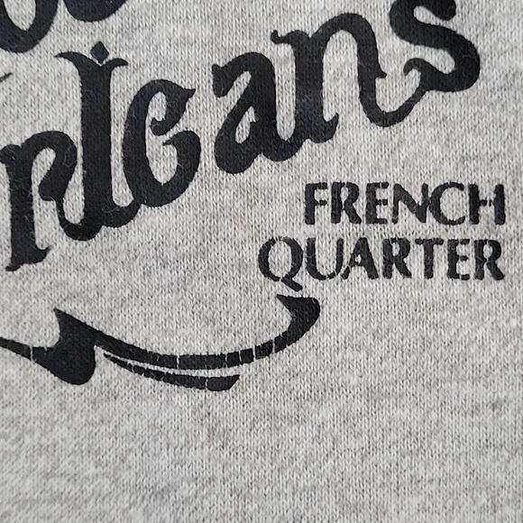 Vintage New-Orleans Polo Shirt Teens Large 18x26 Gray - Picture 9 of 13